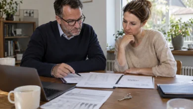 Prüfung und Besprechung von Unterlagen zu Haus verkaufen