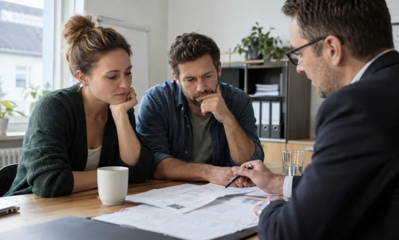 Prüfung und Besprechung von Unterlagen zu Immobilienkredit trotz Schulden